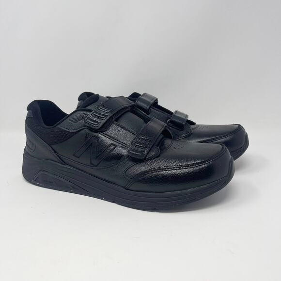 New‎ Balance 928V3 Walking Shoes Mens 11D Black Leather Non-Marking MW928HB3 - Picture 1 of 8